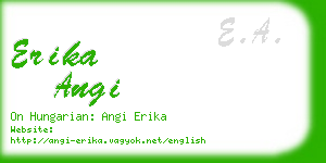 erika angi business card